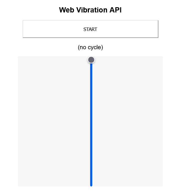 Panel untuk mengatur getaran perangkat